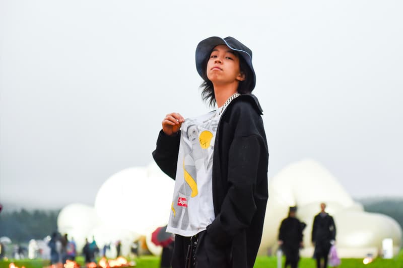 'KAWS: HOLIDAY JAPAN' Opening Event mt. fuji companion figure collectible statue art street herschel address date hours Futura, Stash, Mizuhara Kiko, Laura, Katori Shingo, Takizawa Shinsuke, YOON