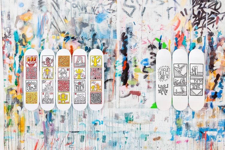 The Skateroom Unveils Eight-Piece Keith Haring Deck Collection