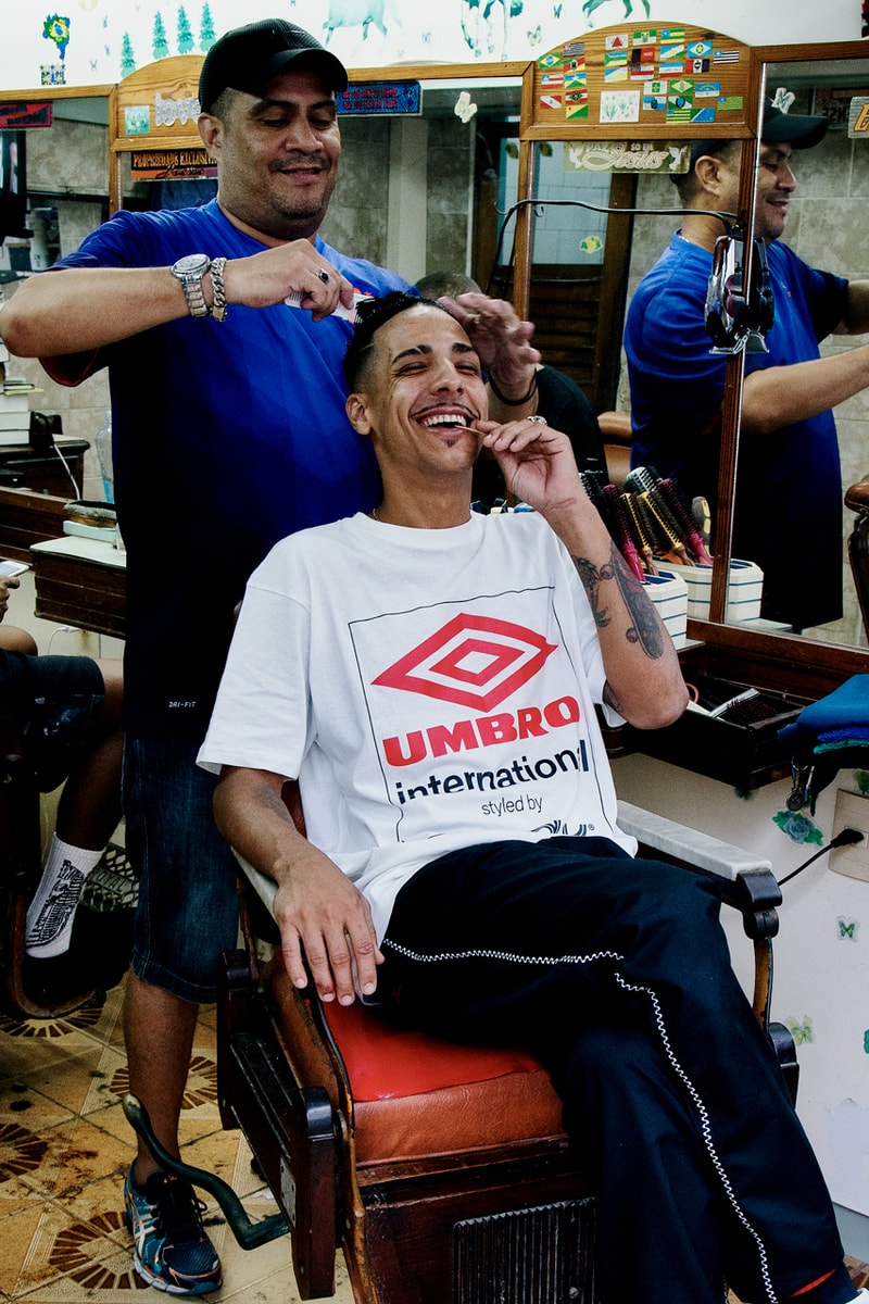 Kinfolk Umbro Capsule Collection summer 2019 release Jackets Shorts Pants Tees Hoodies Black Red White Rio de Janeiro brazil youth ricardo beliel