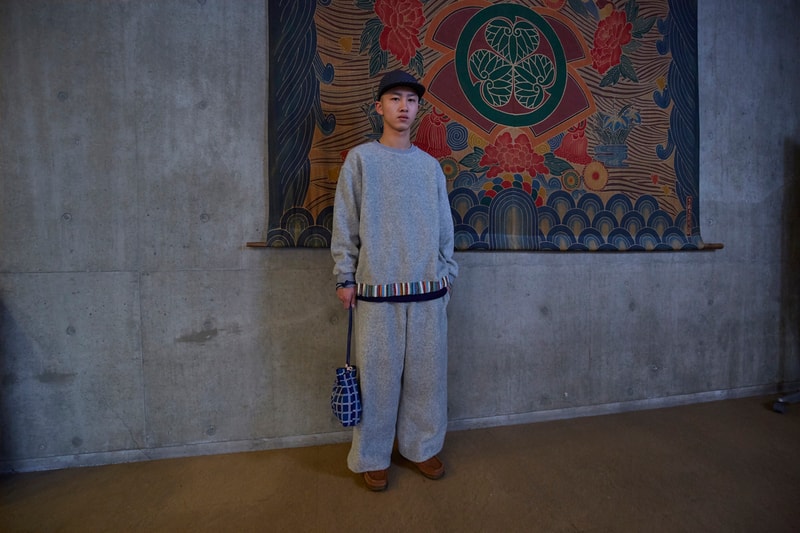 KUON tokyo japan collection fall winter 2019 lookbook denim patchwork sakiori