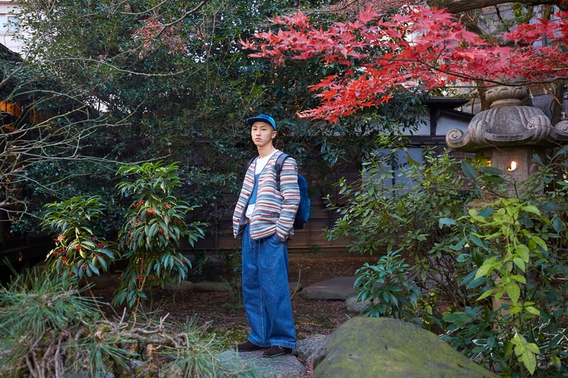KUON tokyo japan collection fall winter 2019 lookbook denim patchwork sakiori