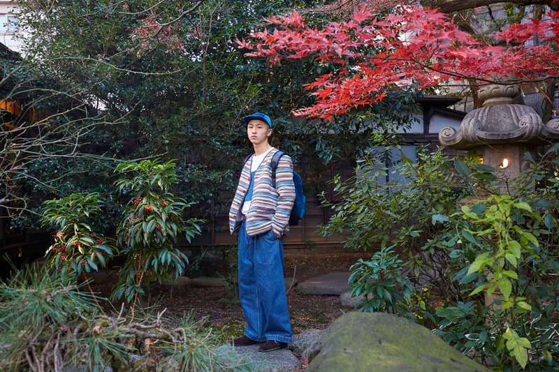 KUON tokyo japan collection fall winter 2019 lookbook denim patchwork sakiori