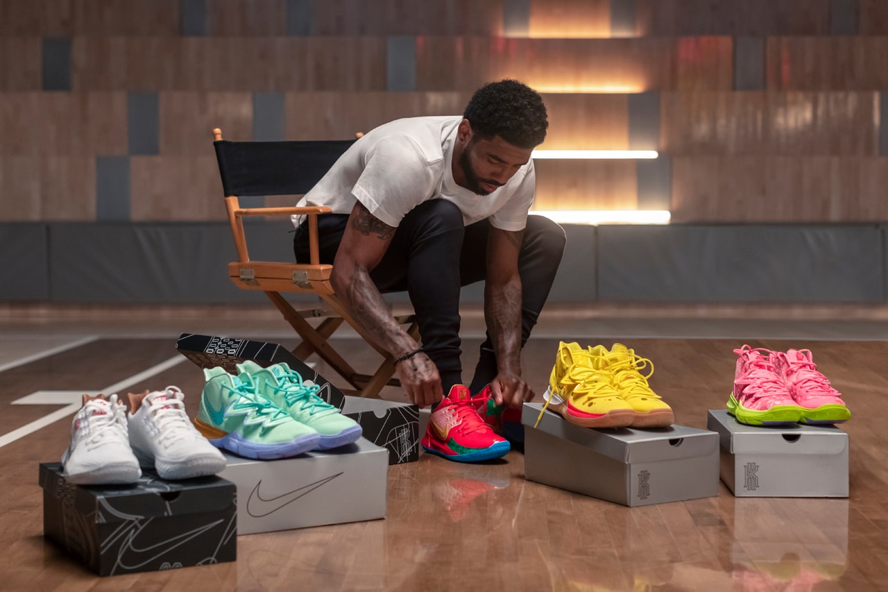Nike Kyrie Irving 'Spongebob Squarepants' Collaboration sneaker 5 2 low colorways squidward mr krabs patrick star sandy squirrel release date info august 2019 buy