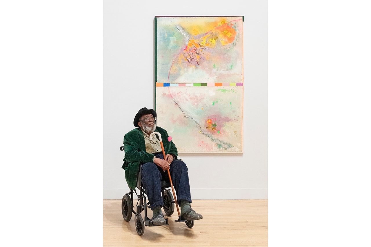 Late at Tate Britain: "Passage" Frank Bowling Augmented Reality Exhibition Eight AR Filters Animated Paintings Displays Smartphones UK London Gallery