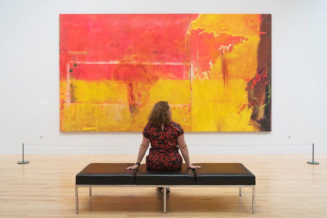 Late at Tate Britain: "Passage" Frank Bowling Augmented Reality Exhibition Eight AR Filters Animated Paintings Displays Smartphones UK London Gallery
