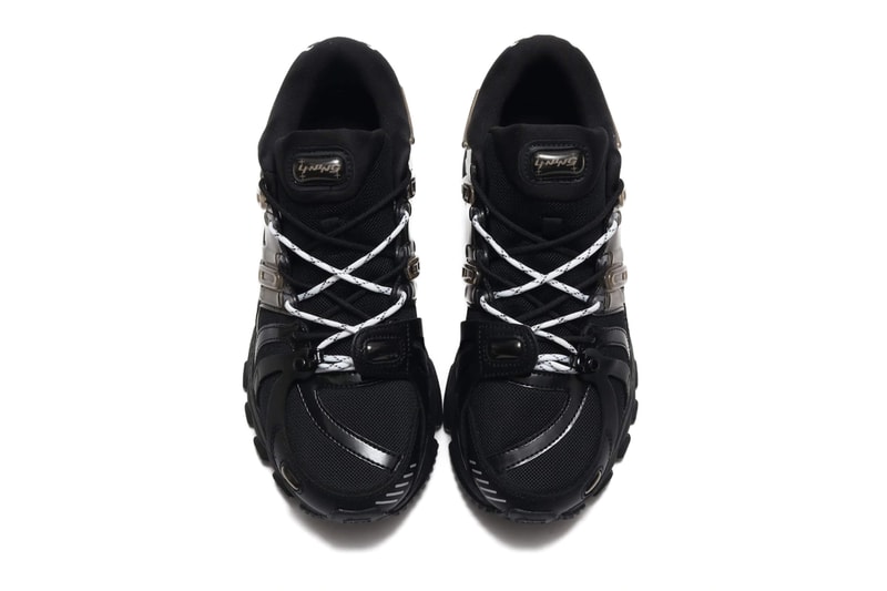 LI NING Furious Rider Ace 15 Black silicone bubbles rubber leather mesh black SS20 paris fashion week runner chinese athletic sportswear brand chunky duo laces 