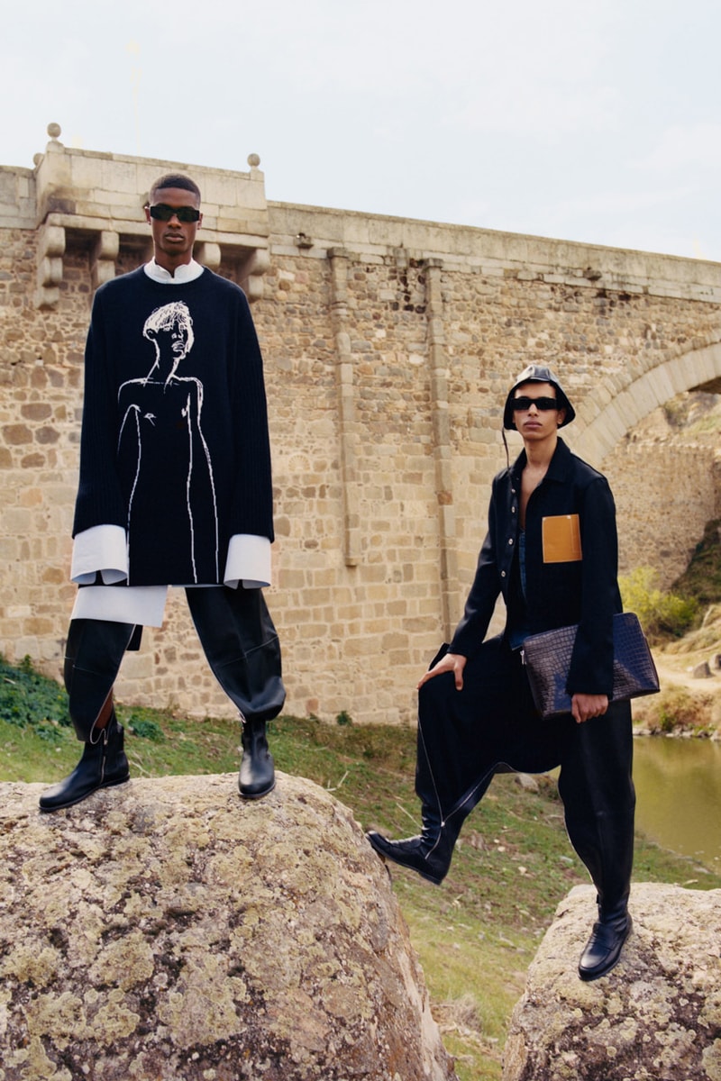 LOEWE Fall/Winter 2019 Collection Lookbook Tyler Mitchell Jonathan Anderson Benjamin Bruno toledo spain Piedra del Rey Moro Museo de Santa Cruz unesco world heritage site deconstruction tailored garments