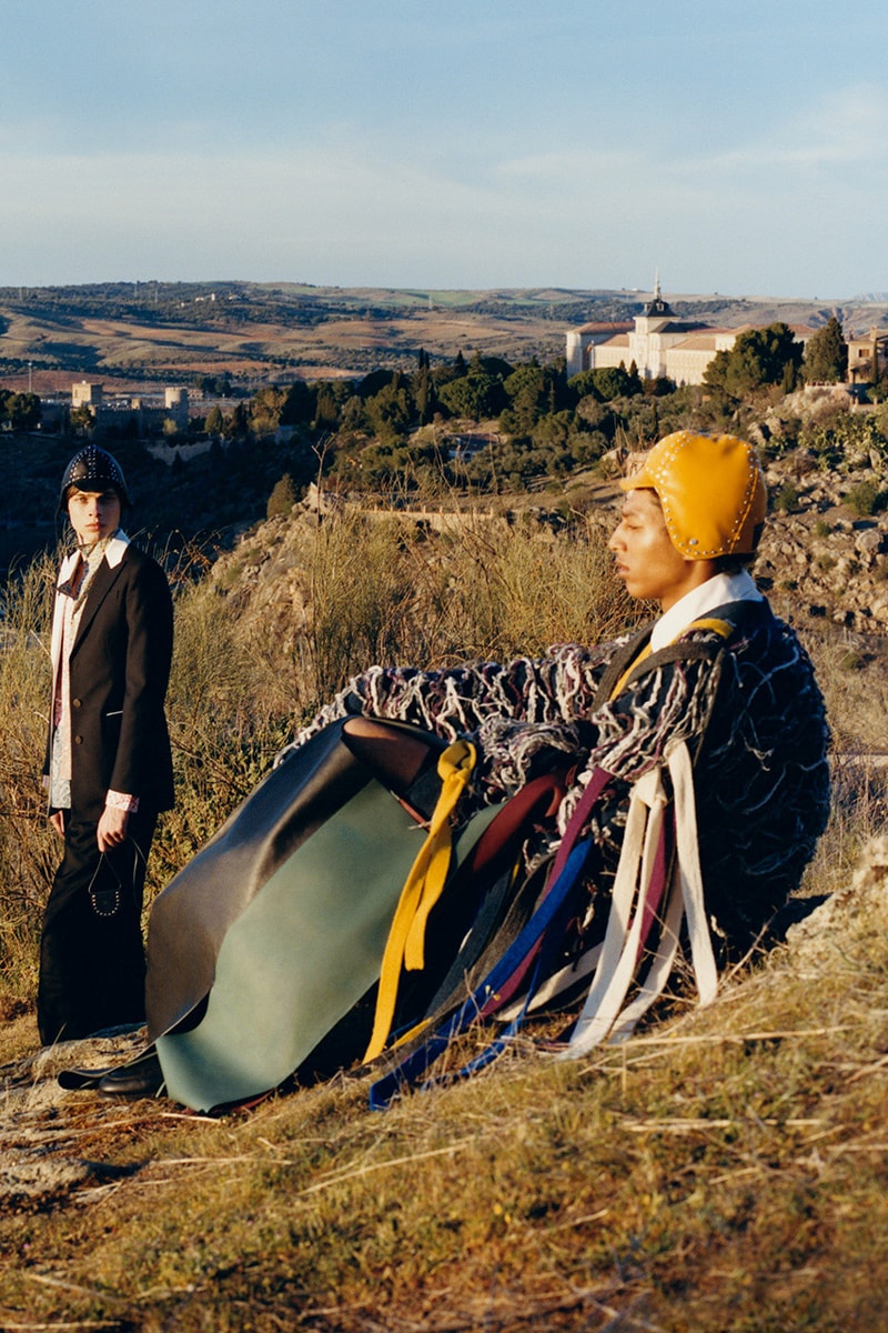 LOEWE Fall/Winter 2019 Collection Lookbook Tyler Mitchell Jonathan Anderson Benjamin Bruno toledo spain Piedra del Rey Moro Museo de Santa Cruz unesco world heritage site deconstruction tailored garments