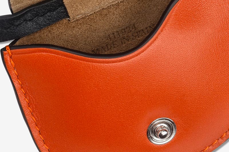 LOEWE Multipocket Headband Release blue brown orange green black leather