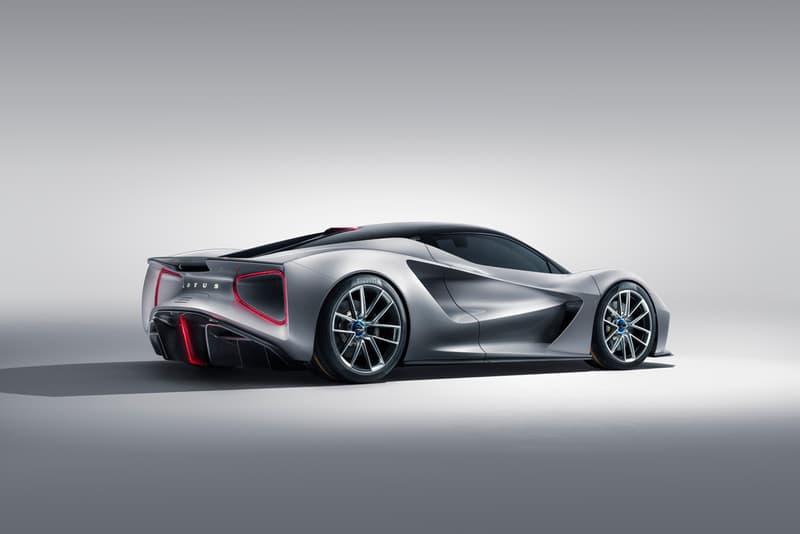 Lotus Evija Silver Red Black Blue Hypercar