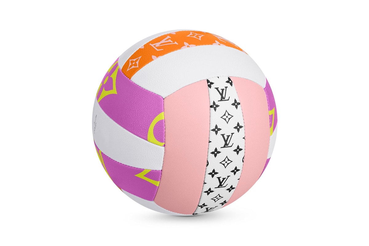 Louis Vuitton Giant Volley Bal Release summer luxury LVMH french paris leather sports balls objects home collectibles 