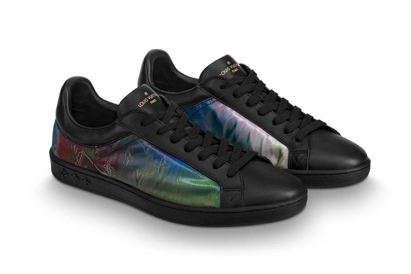 Louis Vuitton Iridescent Luxembourg Rivoli Sneaker Release Virgil Abloh LV Monogram 