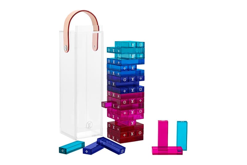 Louis Vuitton Monogram Tower Jenga Set Release Virgil Abloh Blue Purple Pink