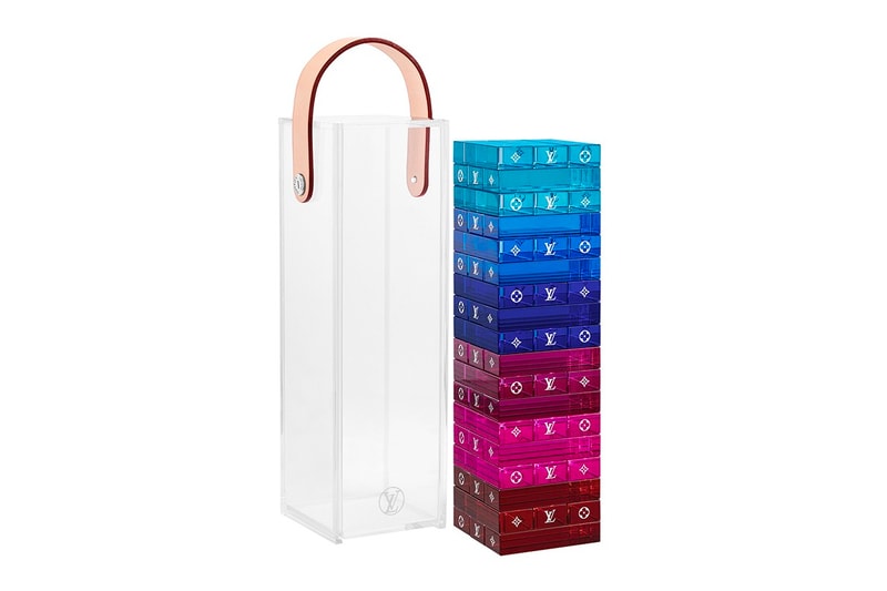 Louis Vuitton Monogram Tower Jenga Set Release Virgil Abloh Blue Purple Pink