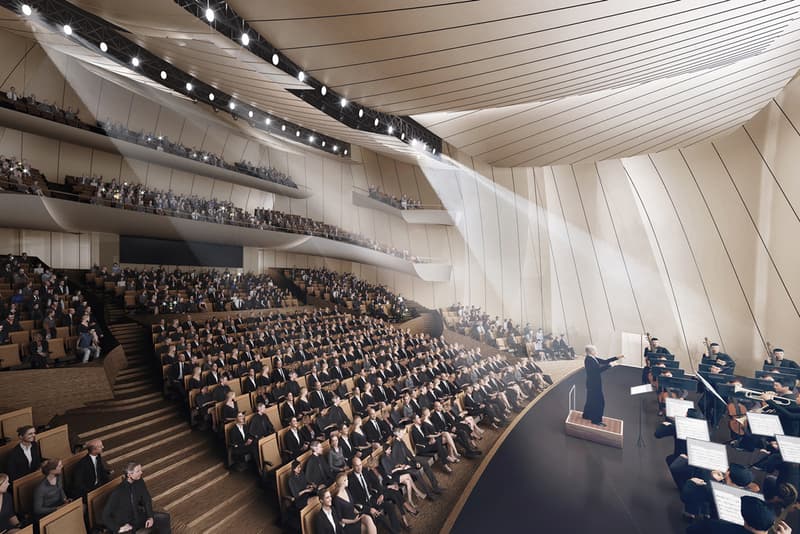 MAD Designs Yiwu Grand Theatre Architectural References Chinese Junk Boat Shape Sails Glass Water Ship Lake Dongyang River China Zhejiang province Theatre Complex theater