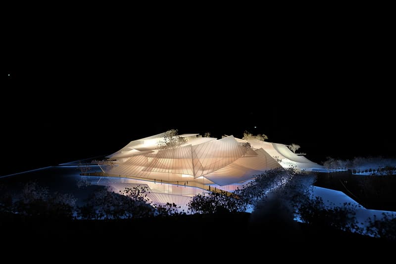 MAD Designs Yiwu Grand Theatre Architectural References Chinese Junk Boat Shape Sails Glass Water Ship Lake Dongyang River China Zhejiang province Theatre Complex theater