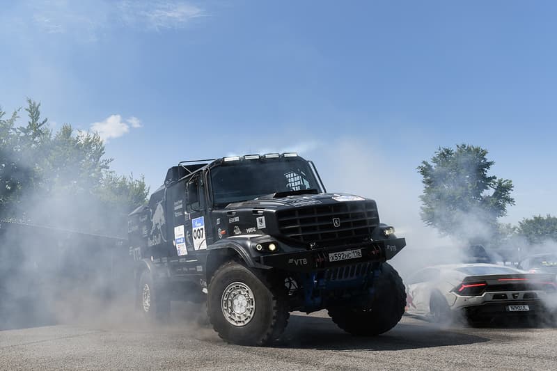 Mad Mike Red Bull Lamborghini Huracán NIMBUL Drift Car Goodwood Festival of Speed 2019 First Look Custom Build Supercar Hypercar Dakar Rally winner Eduard Nikoleav 9,500 kg KAMAZ MASTER truck Russian Military Interview Video Youtube