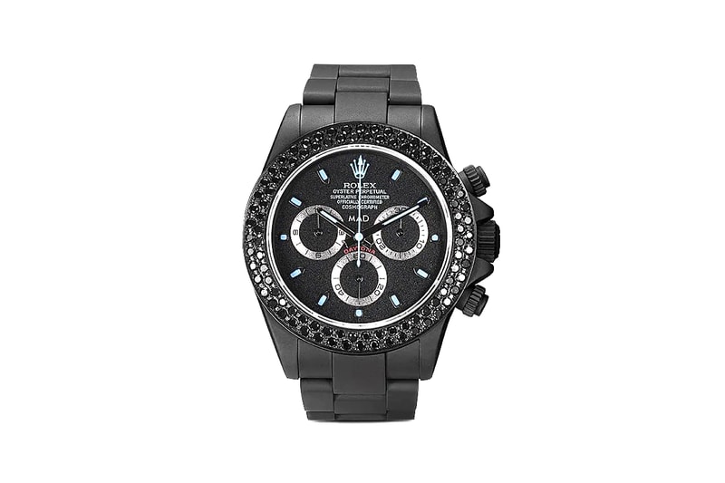 MAD Paris Rolex Daytona Sapphire 40mm Watch Release Information $47049 USD Closer Look Luxury Timepiece Precious Gemstones Oyster Perpetual Chronometer DLC Coating 