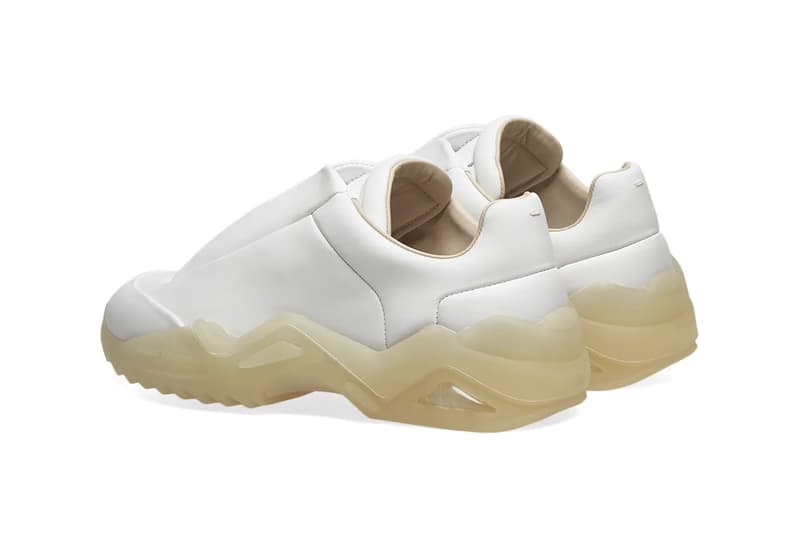 Maison Margiela 22 New Future Low Black White Chunky Sneaker Release Information Cop Online END.Clothing Retro Futuristic Translucent Shark Tooth Sole Unit Calfskin Leather Numbers Single Stitch Debossed 