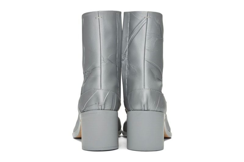 Maison Margiela Silver Metallic Tabi Boots Duct Tape Release info Buy 