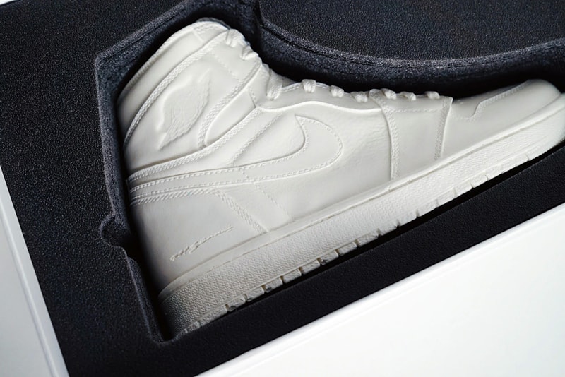 matthew senna air jordan white resin sculptures 24k gold sculpture release limited edition 