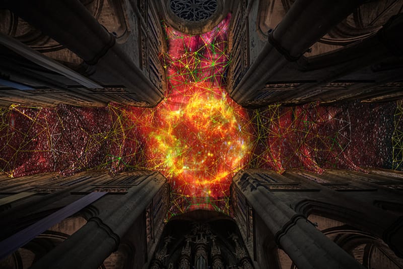 Artist Miguel Chevalier to Install Giant "Digital Supernova" in Medieval Church
