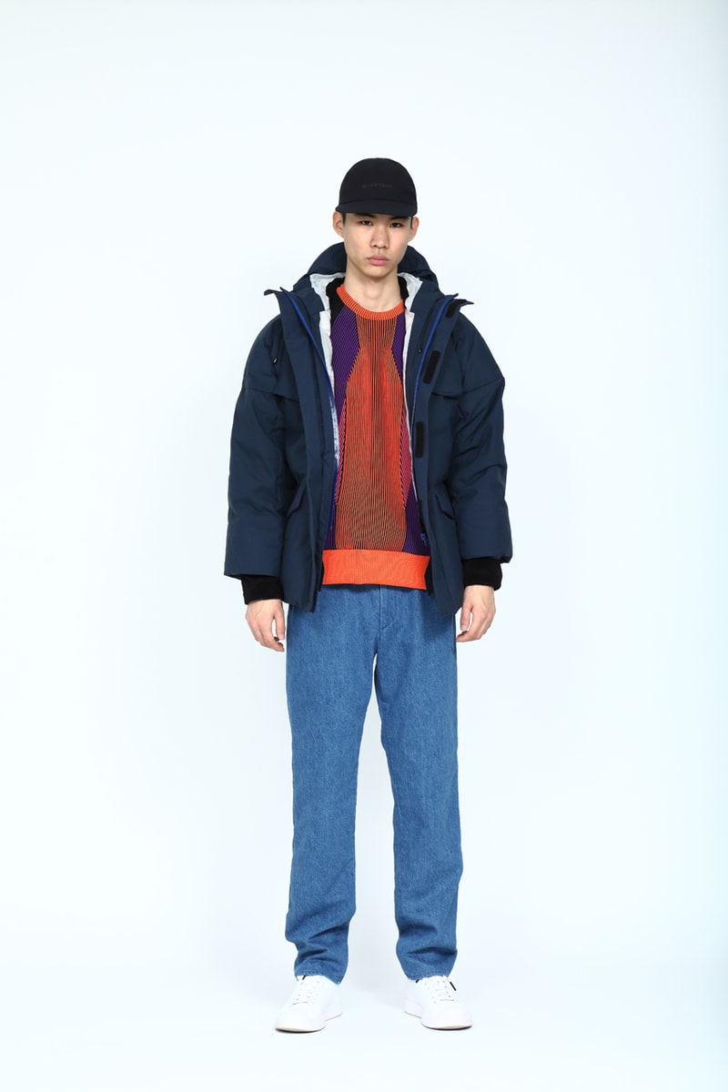 Minotaur Fall Winter 2019 collection Lookbook release Jackets Hats Pants Sweaters Tees Turtlenecks Bags Black Silver Blue Gray Denim Purple Green