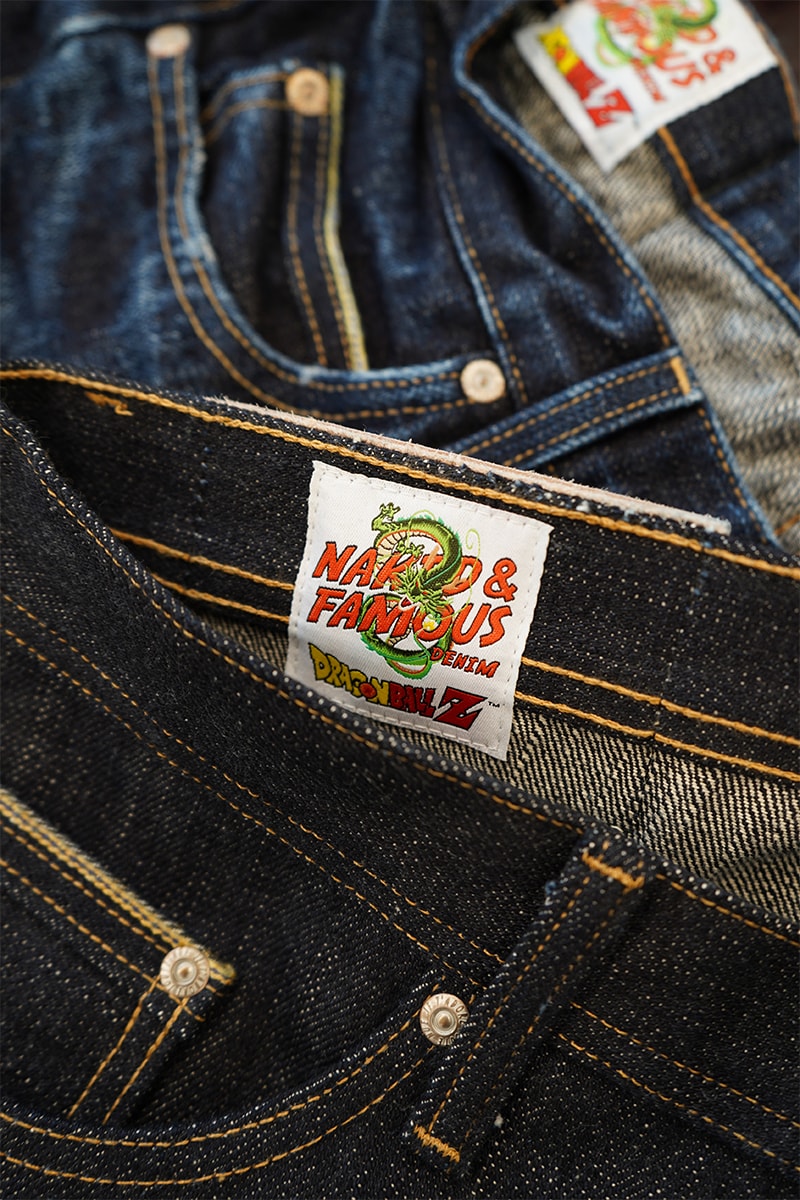 Naked and Famous Denim Dragon Ball Z Vegeta Jeans Release Teaser First Look Preview Information Cop Capsule Collection Super Saiyan Selvedge Raw 