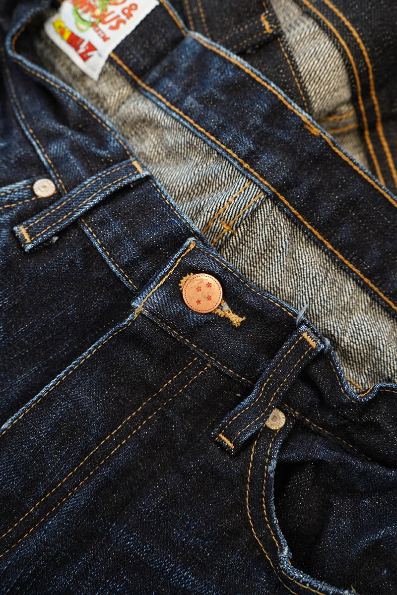 Naked and Famous Denim Dragon Ball Z Vegeta Jeans Release Teaser First Look Preview Information Cop Capsule Collection Super Saiyan Selvedge Raw 