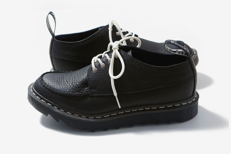 nanamica Dr Martens Camberwell MIE Black Brown nautical marine Japanese tokyo shoes footwear piece fine grain leather air cushioning ziggy sole grip traction tread stitching timeless classic vamp quarter