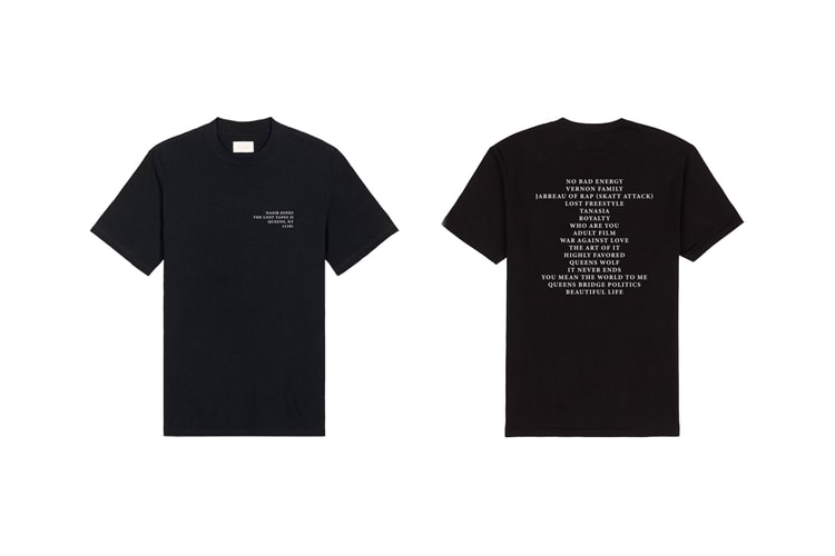 Nas & Aimé Leon Dore Channel Queens for 'The Lost Tapes 2' Merchandise