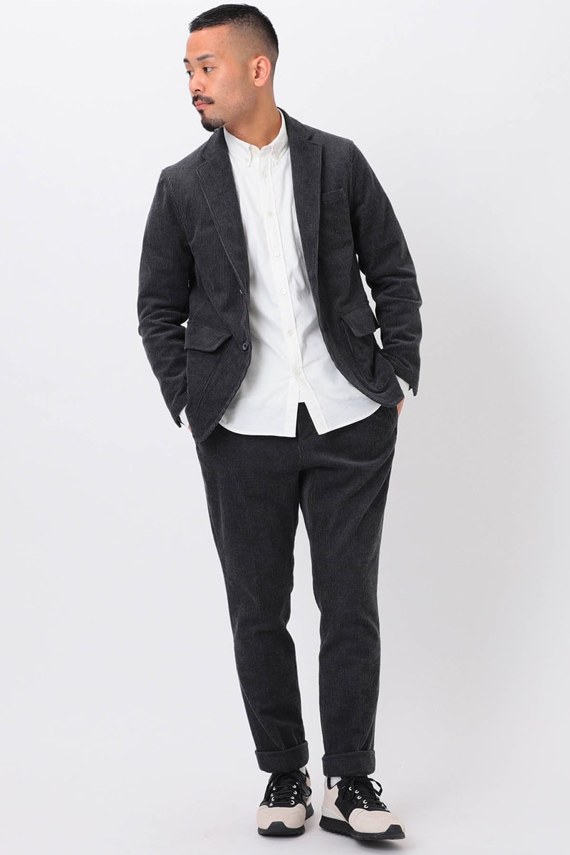 BEAMS PLUS New Balance CM996 Bespoke Capsule apparel corduroy saddle shoes black neutral white beige eyelets leather suede nubuck tonal stitching eyelets single vent 3 pockets 
