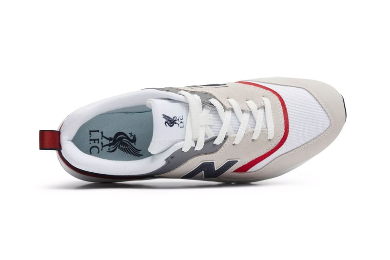 New Balance Liverpool Away 997 Release LFC liverpool fc soccer football away red white blue grey