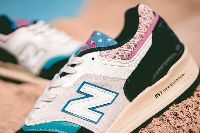 New Balance M997PAL M998AWK Made In USA multicolor black beige suede encap abzorb navajo americana hand made floral victorian 70s sneakers footwear 