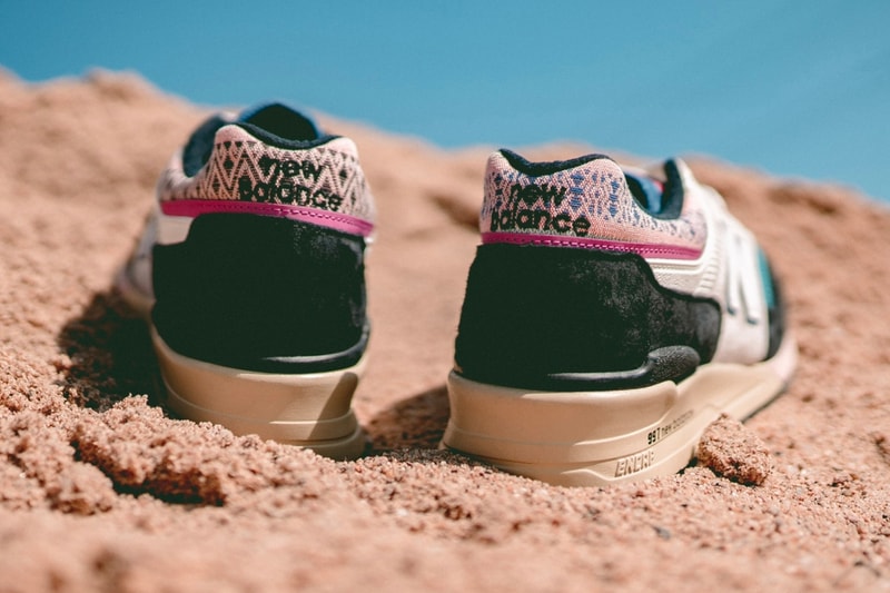 New Balance M997PAL M998AWK Made In USA multicolor black beige suede encap abzorb navajo americana hand made floral victorian 70s sneakers footwear 