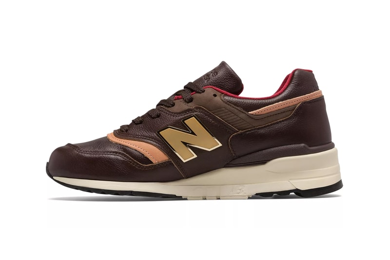 new balance made in us use 997 sneakers brown with tan leather metal colorway release 