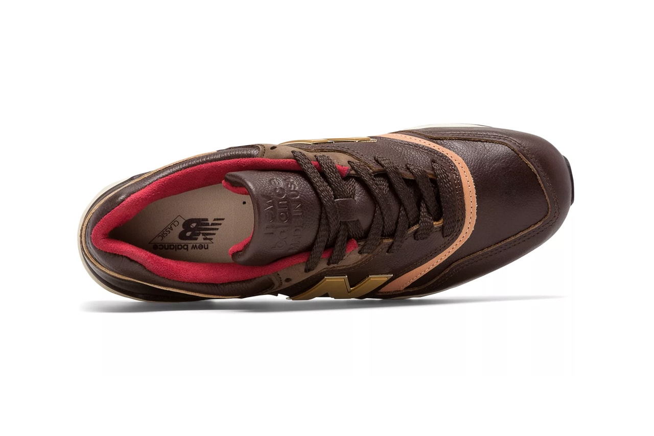 new balance made in us use 997 sneakers brown with tan leather metal colorway release 