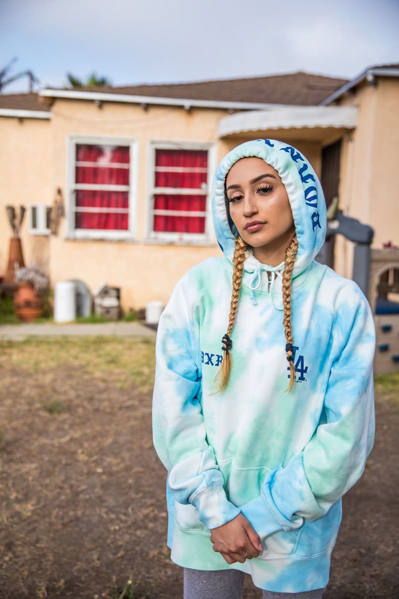 New Era BornxRaised Los Angeles Dodgers 59FIFTY Cap Tee Hoodie Blue Black White Red Yellow Pink Tie-dye hoodies july 19 2019