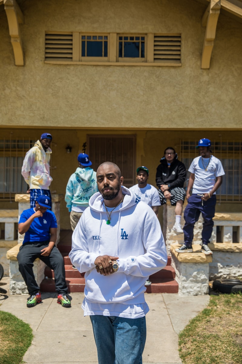 New Era BornxRaised Los Angeles Dodgers 59FIFTY Cap Tee Hoodie Blue Black White Red Yellow Pink Tie-dye hoodies july 19 2019