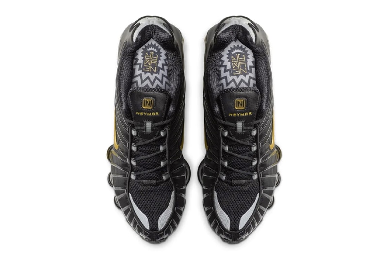Neymar x Nike Shox TL Black Gold Release Info paris saint germain football soccer sneakers shoes 2000 throwback