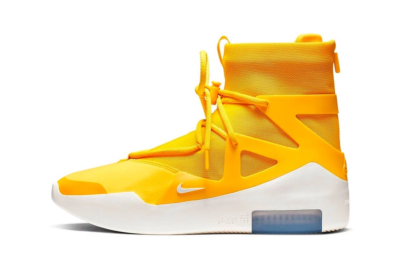 Nike Air Fear of God 1 Yellow Release Info AR4237-700 jerry lorenzo amarillo