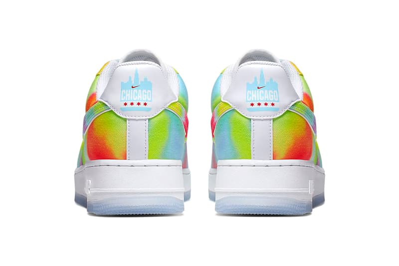 Nike Air Force 1 07 Premium Tie Dye White University Red Blue Gaze Multi Color Sneaker colorway release date information 