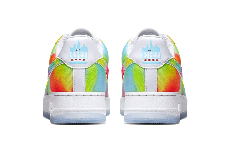 Nike Air Force 1 07 Premium Tie Dye White University Red Blue Gaze Multi Color Sneaker colorway release date information 