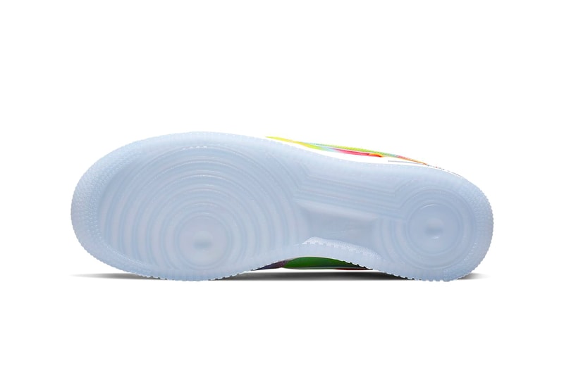 Nike Air Force 1 07 Premium Tie Dye White University Red Blue Gaze Multi Color Sneaker colorway release date information 
