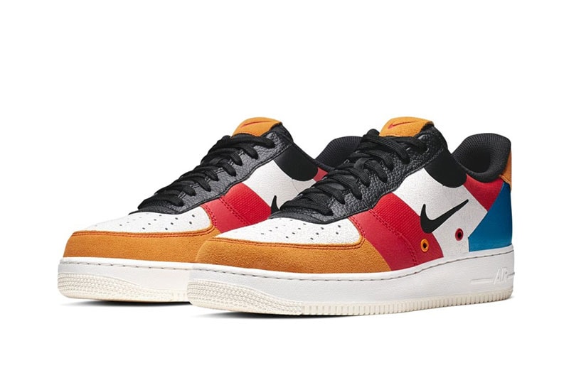 Nike AIR FORCE 1 '07 PRM 1-CI0065-101 Release colorblocked sneakers tennis footwear shoes trainers 