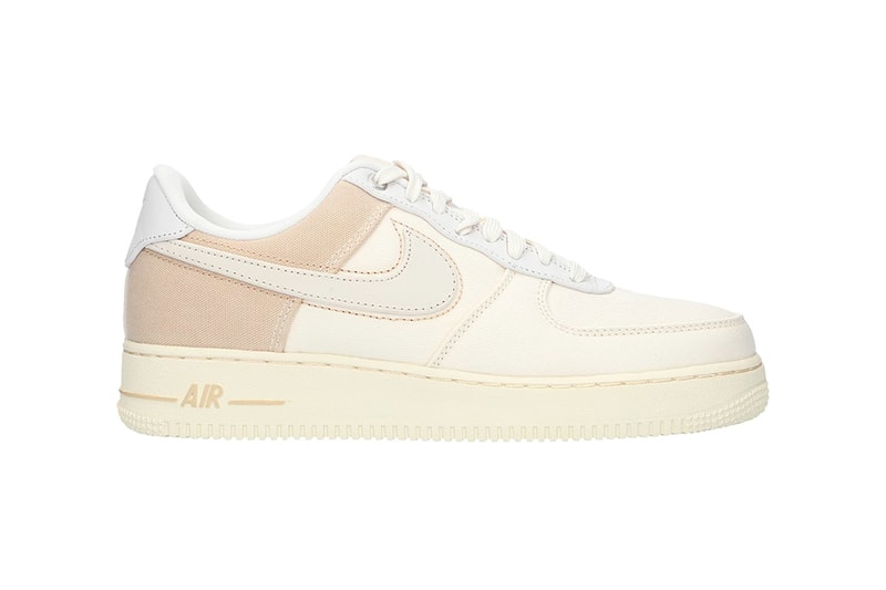 Nike Air Force 1 07 PRM 3 PALE IVORY LIGHT CREAM Release drop date info price CI1116-100 sportswear footwear shoes sneakers canvas