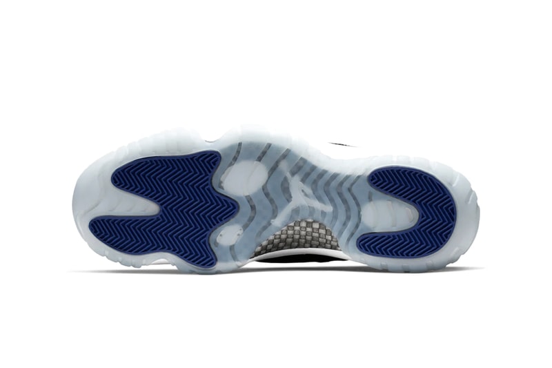 Nike Air Jordan 11 XI Low I.E. "Black/Dark Concord" Sneaker Release Information Cop Online Drop Date How To Buy Patent Icy Outsole "Space Jam"