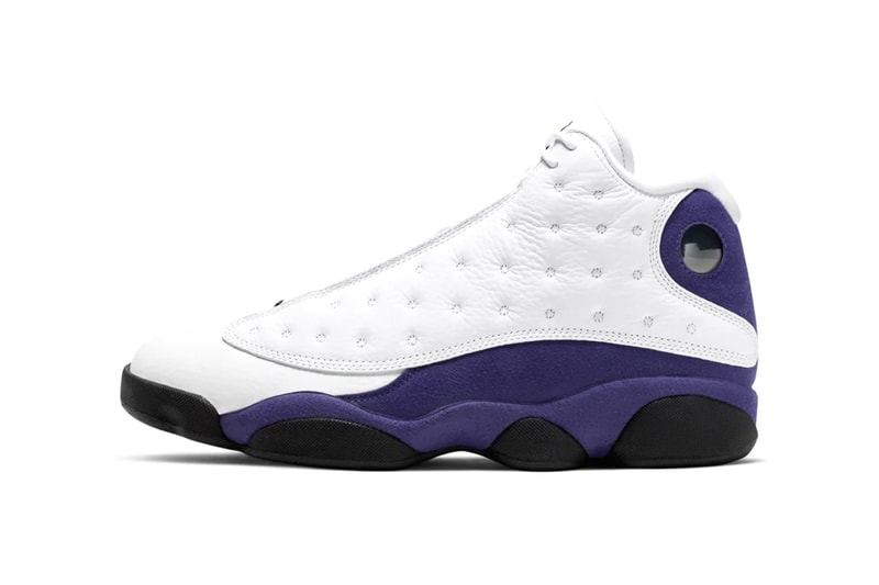 Air Jordan 13 "White/Court Purple" Release Info drop date snkrs app nike jordan brand mj michael lakers colors Air Jordan XIII