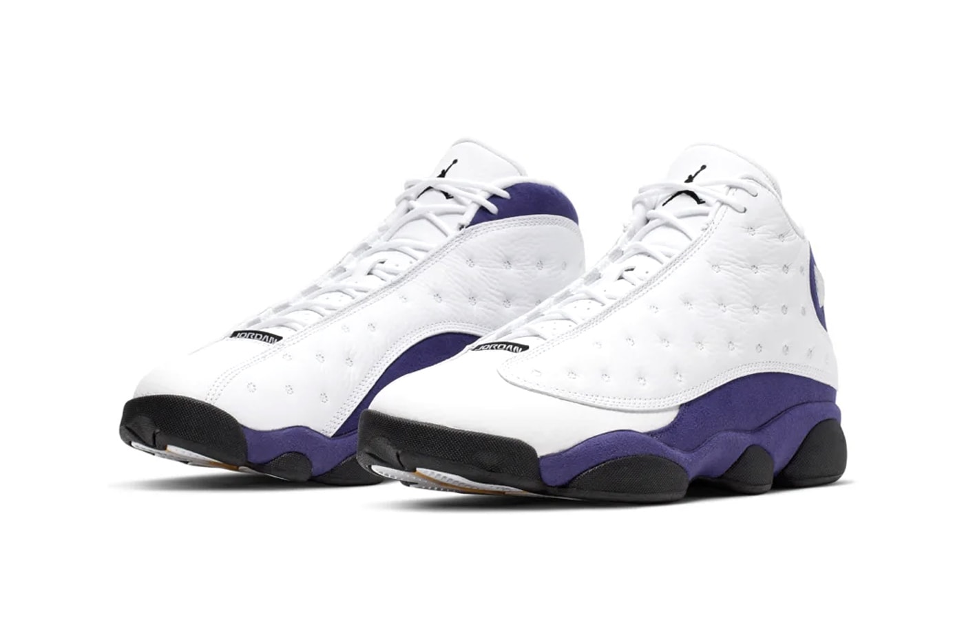 Air Jordan 13 "White/Court Purple" Release Info drop date snkrs app nike jordan brand mj michael lakers colors Air Jordan XIII