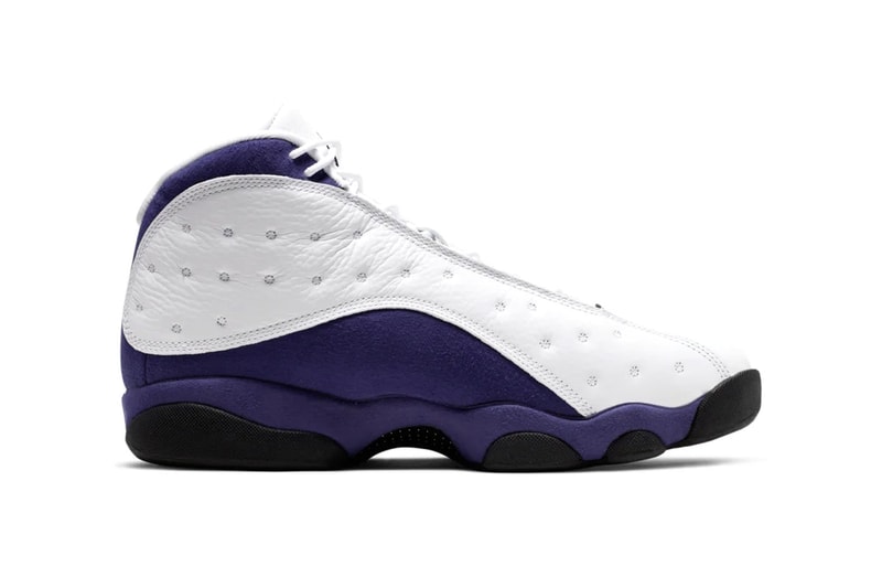 Air Jordan 13 "White/Court Purple" Release Info drop date snkrs app nike jordan brand mj michael lakers colors Air Jordan XIII